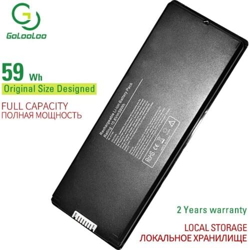 Golooloo 10.8v 59wh laptop battery for Apple MacBook 13" MA254B/A MA254J/A MA254TA/ A MA255*/A MA255F/A MA699