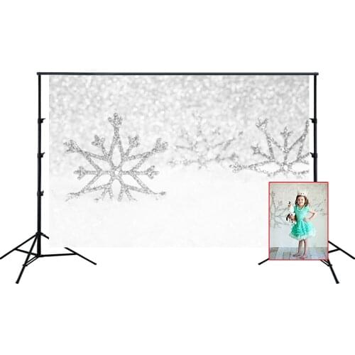 HUAYI Photography Backdrop Newborns Child Baby Birthday Photobooth Background Christmas Snowflake Family Photo Backdrop XT-4760