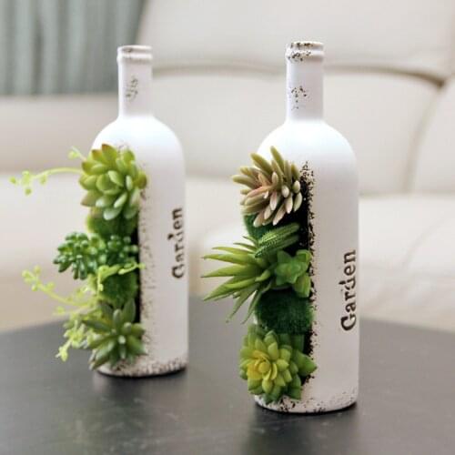 Hot Sale Succulent Potted Living Room Office Decoration Table Accessories Fake Flower Small Decoration Simulation Succulent