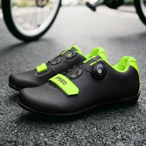 New Summer Speed Cycling Flat Shoes MTB Bicycle Sneaker Men Mountain Road Bike Women Route Cleat Racing Footwear SPD Sport Shoes
