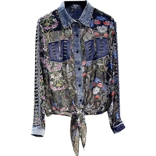 MLNRFZ Leopard Blouses