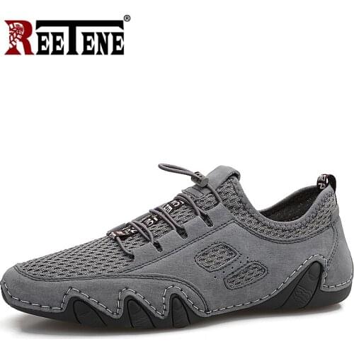 REETENE Big Size 38-46 Lightweight Loafers Men Quality Men Casual Shoes Breathable Sneakers For Men Comfort MenS Driving Shoes