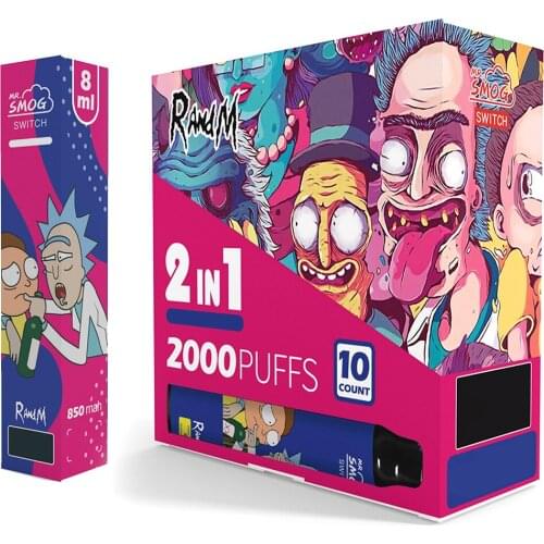 New Style Tinoo Mr Smog switch R&M 2000 times R and M Switch with gift box Directly Supply