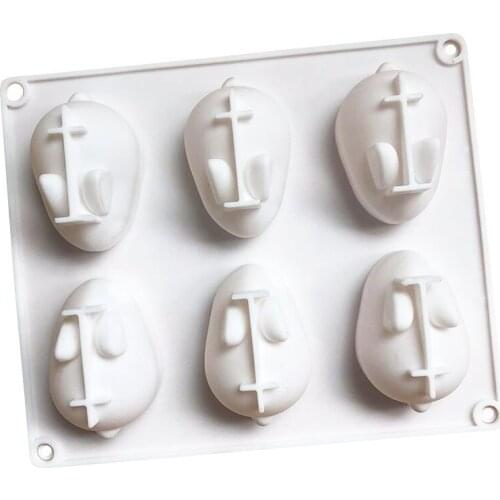 Spot wholesale trumpet 6 network red mousse rabbit silica gel mold resistant to high temperature and easy to demoulding DIY