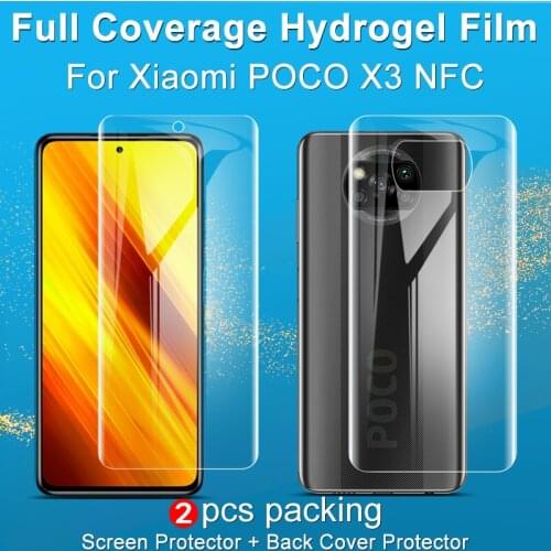 Poco X3 Pro NFC IMAK Hydrogel III 3 Film For Xiaomi MI POCO X3 Pro NFC Screen Protector Full Coverage Front Back HD Matte Film