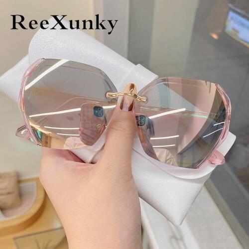 New Oversized Polarized Sunglasses Women 2021 Luxury Brand Design Irregular Square Gradient Ladies Shades UV400 Zonnebril Dames