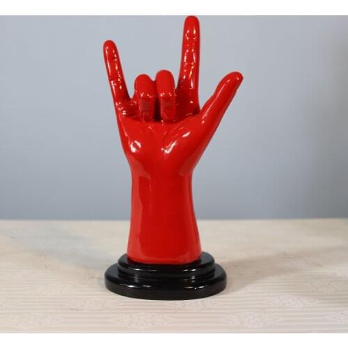 Modern Minimalist Finger Gestures Crafts Decoration Room Bedroom Living Room Resin Soft Decoration Desktop Decorations