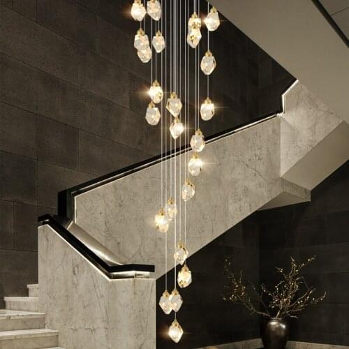 Modern Luxury Crystal Pendant Lights Living Dining Room Bedroom Indoor Lighting Fixtures Kitchen Island LED Hanging Lamps