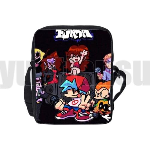 3D Cartoon Hot Game Friday Night Funkin Shoulder Bag Handbags Bags for Teenager Crossbody Pack Children Purses Women Waist Packs
