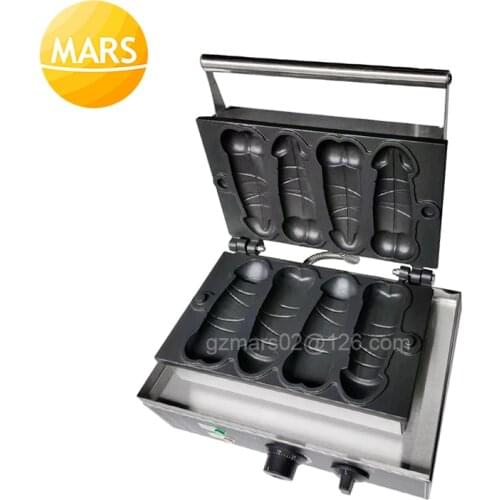 Commercial Use A Piece of Gayke Penis Shape Waffle Maker Iron Stick Baking Machine Hot Dog Sausage Grill Baker Waffle Snacks