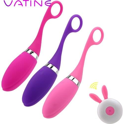 VATINE G-spot Vibrator Jump Egg Vibrator Vibrating Egg Sex Toys for Women Clitoris Stimulate Wireless Remote Control 12 Speed