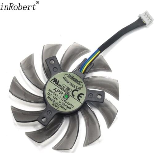75MM T128010SU 4pin Cooler Fan For GTX 670 680 Radeon R9 280X GTX670 /GTX780 /570 980ti g1 Graphics Video Card Cooling