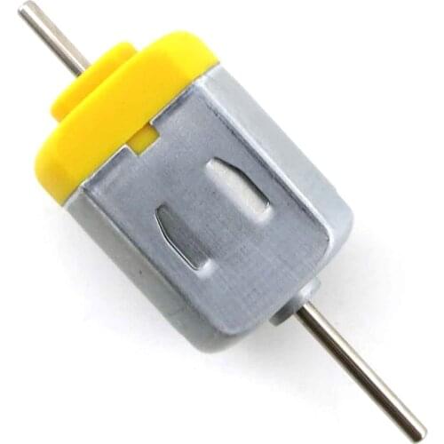 1pcs 130 Motor DC 1.5-12V 5400RPM Strong Magnetic Long Axis Long Life Carbon Brush Micro Hobby DIY Motor,Wind Power Generator