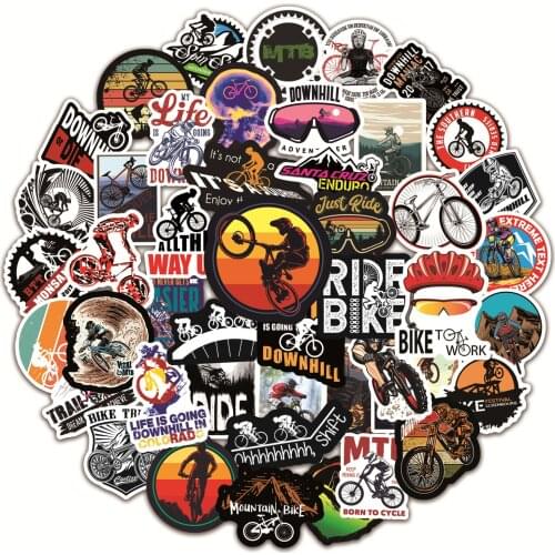 10/30/50PCS Mountain Bike Graffiti Sticker Trolley Case Bike Scooter Water Cup Waterproof Sticker Wholesale