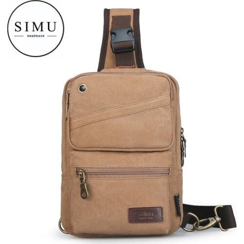 2021 new Waist Bag Canvas mens chest bag mens bag fashion backpack shoulder bag multi functional sports messenger bag