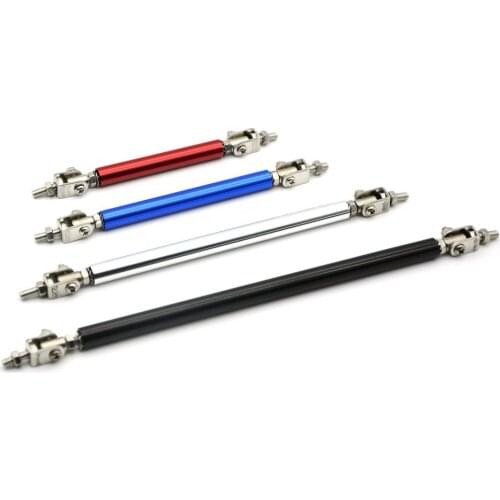 2x Universal Racing Adjustable Front Rear Bumper Lip Splitter Support Bar Kit Racing 75mm/100mm/150mm/200mm Car Styling Tunning