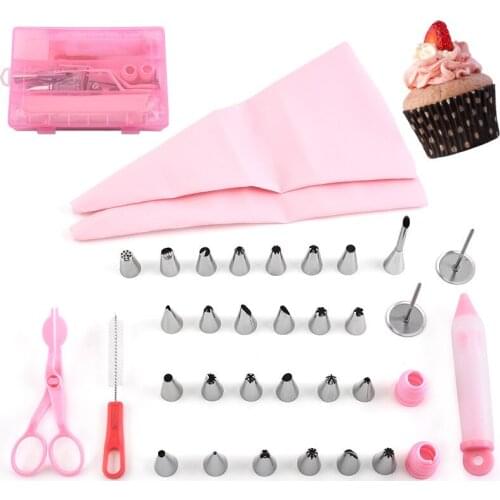 35 Pcs Decorating Nozzle 304 Stainless Steel Seamless Decorating Nozzle Cream Nozzle DIY Baking Decorating Tool