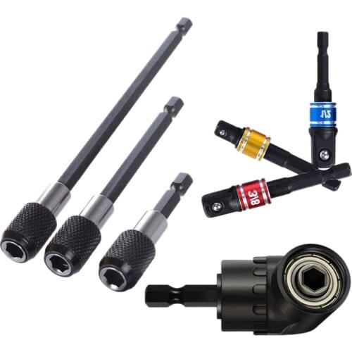 7Pcs Extension Bar Hex Shank Socket Adapter Drill Bit netic Screwdriver Bit Holder Power Hand Tools Nut Driver Set