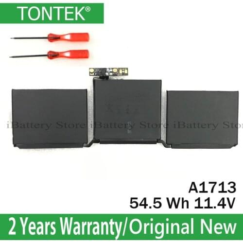 11.4V 4781mAh Genuine A1713 Battery For Apple MacBook Pro 13" 13.3 Inch A1708 2016 2017 MLL42CH/A MLUQ2CH/A