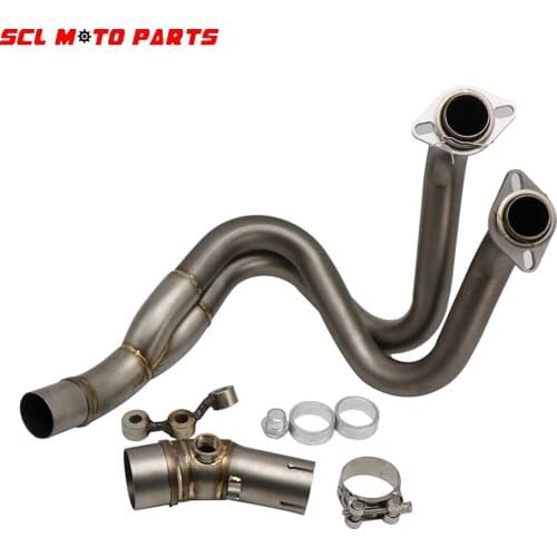 ALconstar-Racing Motorcycle Exhaust Middle Pipe Full System For Kawasaki NINJIA650 Z650 2017-2019 With Sensor