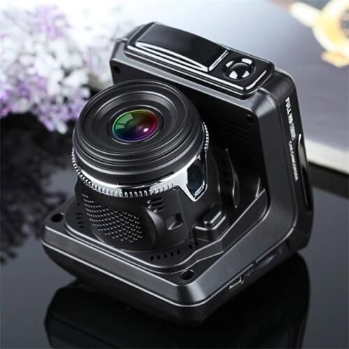 Car Dvr Dash Cam Detector Video Recorder 2 in 1 HD 1080P 140 Degree Angle Russian English Language Dash Cam Video Recorder