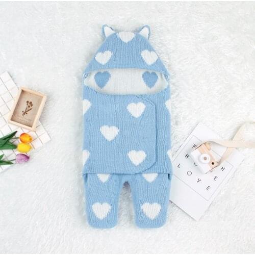 Baby Sleeping Bags Newborn Bebes Hospital Discharge Envelopes Autumn Winter Knitted Infantil Boys Girls Stroller Sleep Sack 0-6M