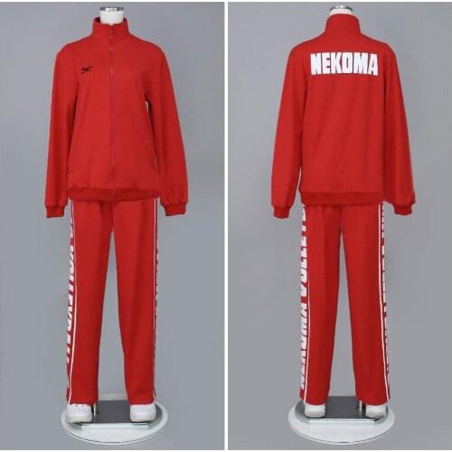 Haikyuu!! anime cosplay Nekoma High School jersey Kuroo Tetsurou cosplay halloween costumes