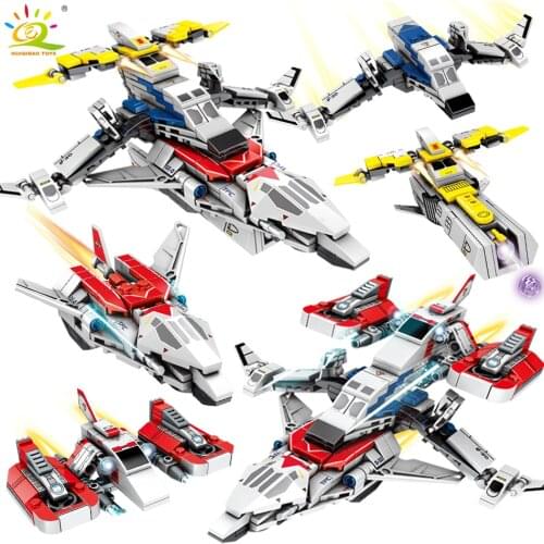 HUIQIBAO 429PCS 4in2 Cosmic Altman UItraman Space Craft Building Blocks Spacecraft Bricks Educational Toy for Children