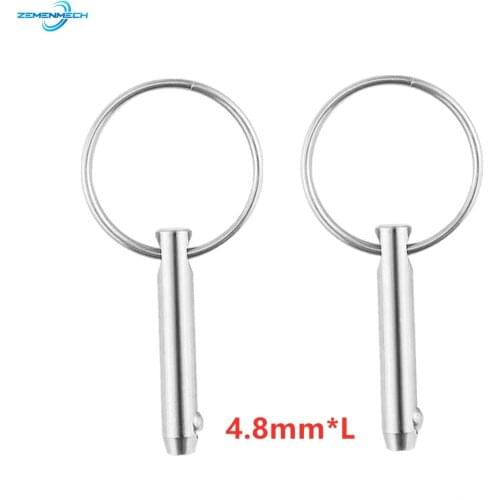 2PC 4.8mm Stainless Steel 316 Quick Release Ball Pin For Boat Bimini Top Deck Hinge Marine Boat Accessories Shipbuilding Marine