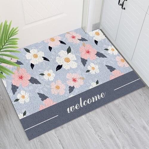Beautiful Flower Entrance Door Mat Carpet Living Room Mat Kitchen Mat Bath Mat Home Doormat Custom Can Be Cut Hallway Mat Carpet