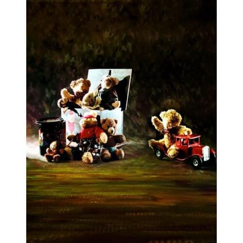 Cartoon Animal Cute Bear for Children Photography Backdrops Photo Props Studio Background 5x7ft