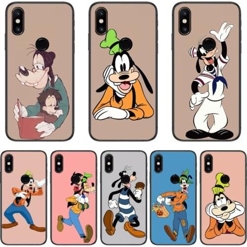 Goofy Happy Dog Disney Design Soft TPU Phone Case For xiaomi M2 C3 X3 F2 Lite NFC 6 5 x Poco k30 Pro Anime Black Cover Silicone