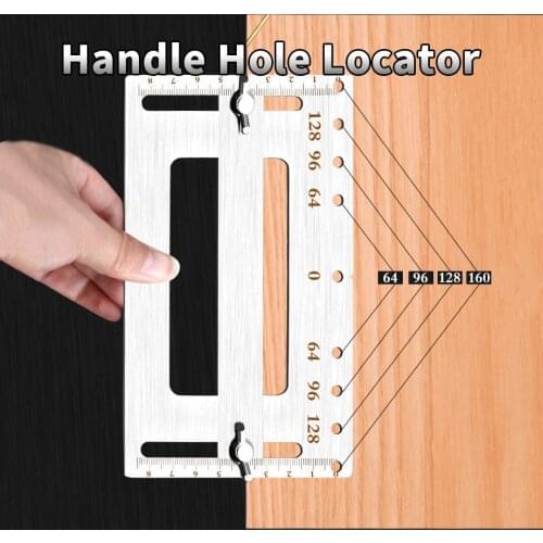 Hagh Quality Door Knob Handle Hole Locator Installation Jig and Shelf Pin Jig Boring Hole Drill Guide Positioner Household Tools