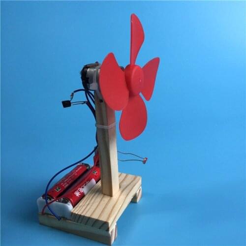 Scientific home-made light control small fan childrens hand-made small invention science and technology production