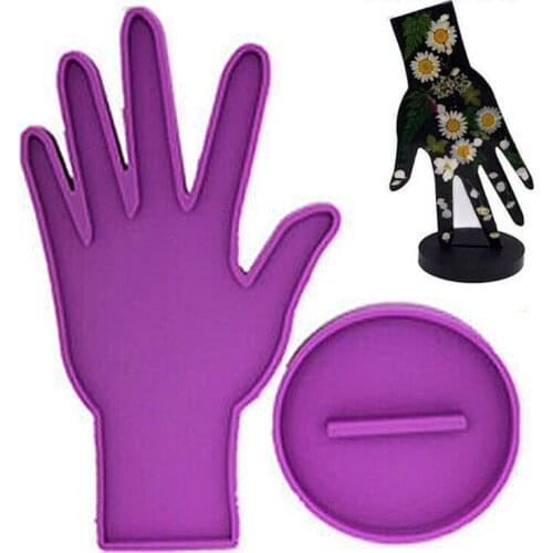 New Silicone Jewelry Earrings Display Stand Props Resin Casting Mold DIY Necklace Rack Handicraft Mould