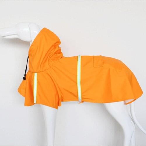 New pet raincoat big dog poncho pet reflective striped dog raincoat pet big dog clothes