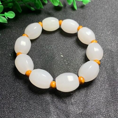 Genuine Natural Jade Bracelet Mens Women Fine Bangle Jades Stone Handmade Bracelet Jewelry Certified Jade Accessorie Jewellery