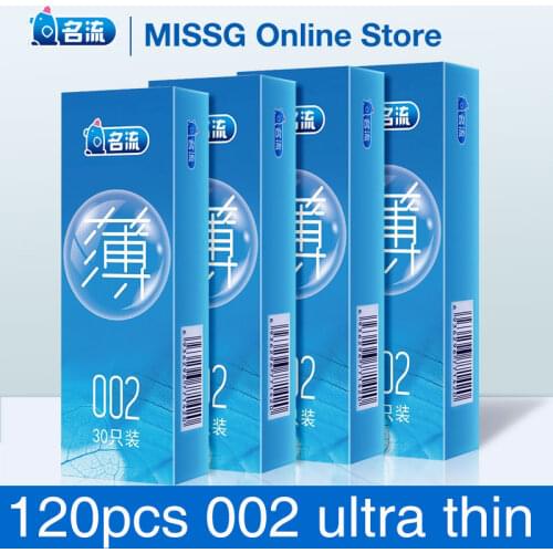 PERSONAGE 120pcs Ultra Thin 002 Condoms Intimate Penis Cock Sleeve Natural Latex Lubricated Cock Condom Sex Toy for Men
