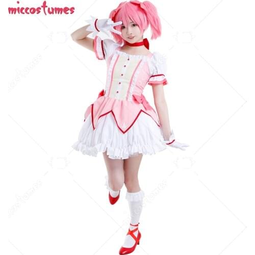 Puella Magi Madoka Magica Madoka Kaname Cosplay Dress Costume