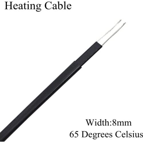 230V 8mm 65C Anti-freeze frost protection self regulating heating cable electric copper wire heater cable for water pipe/roof