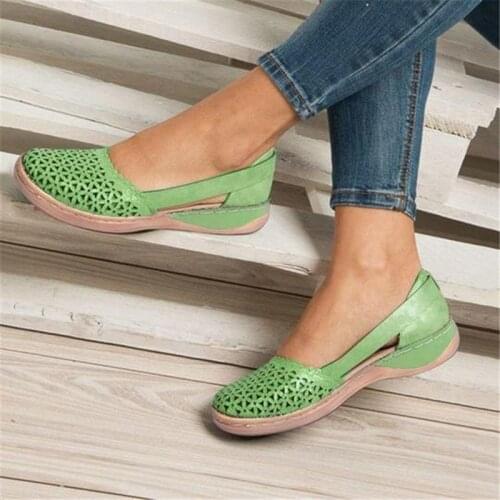 2021 Summer Women Hollow Out Sandals Fashion Flat Sandals Female Casual Sewing Women Shoes Platform Sandals Ladies Sandalias
