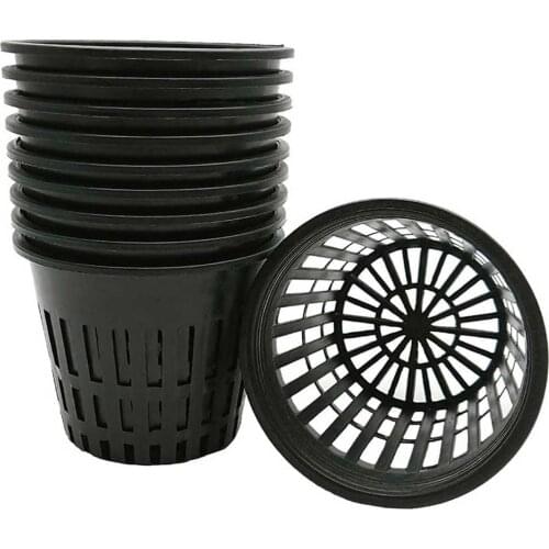10PCS 3-in Mesh Pot Net Cup Basket Hydroponic System Garden Plant Grow Vegetable Cloning Foam Insert Seed Germinate Nursery Pots