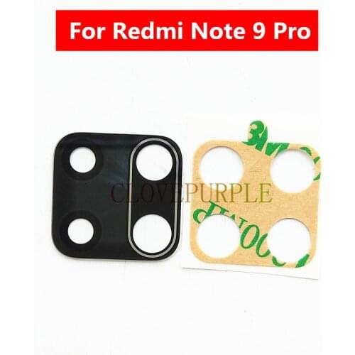2x Rear Back Camera Glass Lens with Glue Replacement Parts For Xiaomi Redmi Note 9 Pro