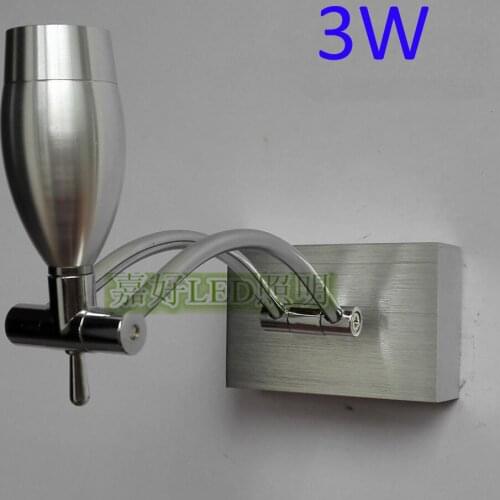 3W AC85-265V Led Lamp Wall Mounted For Living Room Hote Restaurant Aluminum Material