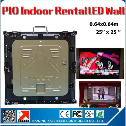 TEEHO P10 indoor led video wall 640x640mm 1/8 scan SMD3528 rgb full color panel rental aluminum led wall cabinet videowall board