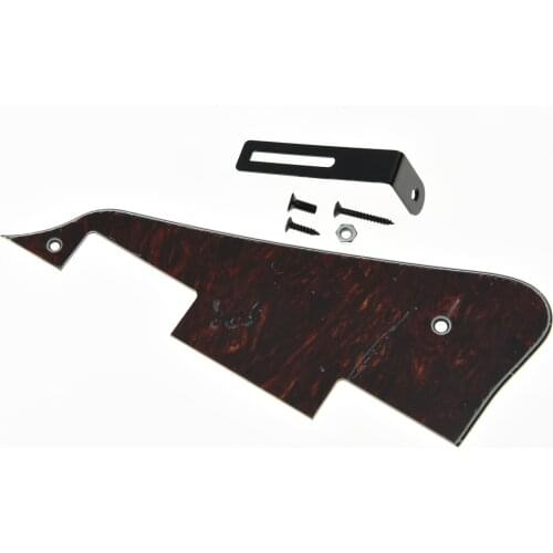KAISH LP Pickguard Scratch Plate Tortoise 3 Ply with Black Bracket