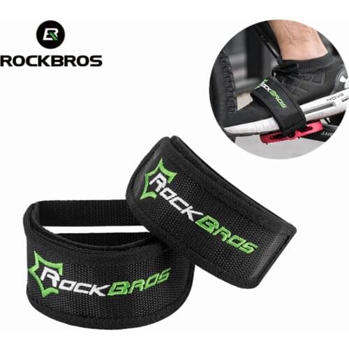 ROCKBROS Bicycle Pedal Straps Cycling Pedal Tape Fixed Gear Anti-slip Pedal Belt Bicycle Foot Strap Belt Bike Accessories