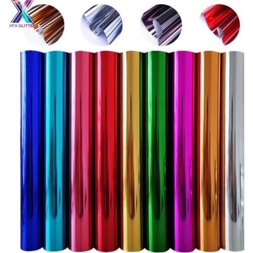 XINFANGXIU Cricut Vinyl 25x50/150cm Multicolor Adhesive Craft Permanent Sticker Lettering Film Soft Metal Htv Vinyl for Tshirt