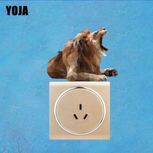 YOJA Lion Vivid Artistic Animal Beautiful Switch Wall Sticker Magical Room Decor Wonderful 14ss0121