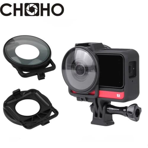 Insta360 Accessories ONE R 4k Protective Frame Case Housing Dual-Lens Mod Glass Protector Guards Caps For Insta 360 One R